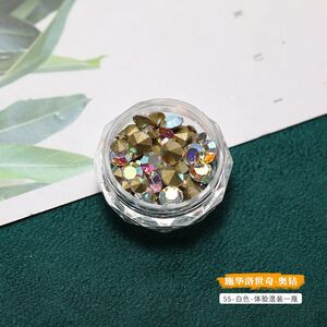 Set of rhinestones with diamond shape for frames and glasses decorating, magic color (price per pack, 3 packs minimum)