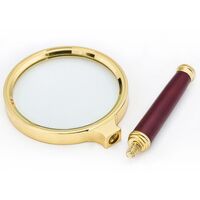 Magnifier, magnifying glass with handle 金-木70-XX, diameter: 55 mm, magnification: 7X