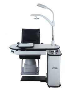 Рабочее место офтальмолога, комбинированный стол + кресло CT-680, столешница 1005*495 мм 
