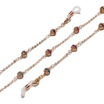 Glasses chain with colorful rhinestone balls GL1229