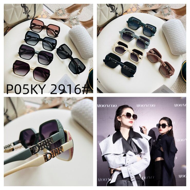 Polarized metal + TR90 sunglasses P05KY 2916