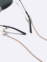 Set of two gold and silver glasses chain with turquoise stones GM120