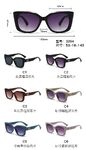 PC plastic sunglasses with plastic hinge 3204W
