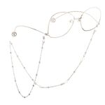 Metal non-slip chain, with crystal beads, for glasses and masks GL618