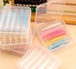 A set of colored tweezers wand with 4.5 cm in total package JM551隐形眼镜镊子 5个颜色