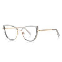 Оправа женская металлическая + пластик TR90, линзы-блюблокеры с защитой от ультрафиолета и синего света More FCS3153