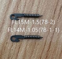 Uncovered glasses spring hinge FL14M-1,05(78-1-1) (price is for 1 set - 20 pieces) 14mm