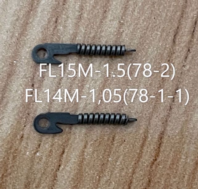 Uncovered glasses spring hinge FL14M-1,05(78-1-1) (price is for 1 set - 20 pieces) 14mm