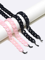 Набор из двух золотых цепочек для очков с разноцветным стеклом GM152