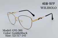 Metal ultrathin women's frames with spring hinges Wilibolo G95-300