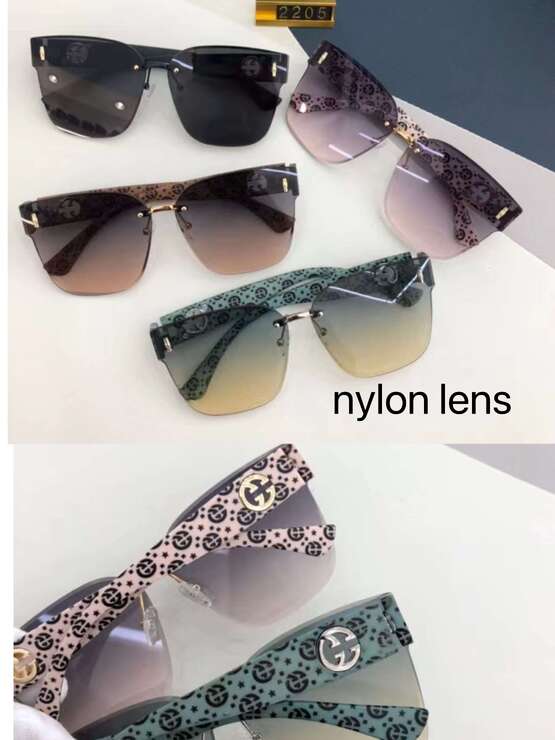Polarized plastic sunglasses with nylon lenses NL2205