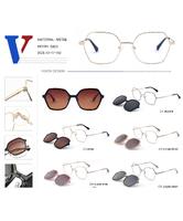 Оправа металлическая + поляризационная солнцезащитная насадка 5603-DA