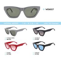 Plastic acetate frame polarized sunglasses WD6027