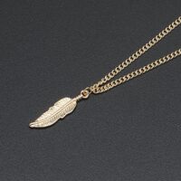 Metal non-slip chain, with pendant leaf, for glasses and masks GL348