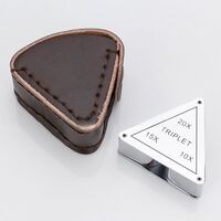 Folding magnifier 7055C-XX, diameter: 18 mm, magnification: 10X, 15Х, 20Х