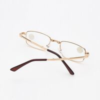 Очки металлические складные для чтения QFA-151 с футляром, диоптрии от +1.00 до +4.00, РМЦ=62-64