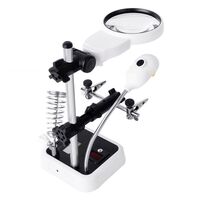 Лупа настольная мультифункциональная с подсветкой 16129DC-XX, увеличение: 3,5X, 5X, 8X