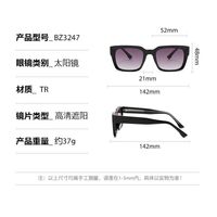 Пластиковые мужские солнцезащитные очки с квадратной оправой Elit BZ3247-EL