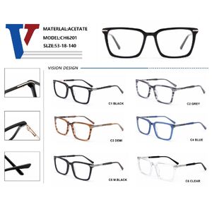 Оправа пластиковая из ацетата + металл с флексом CH6201-DA