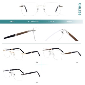 Оправа для очков металлическая безободковая Big City 25632