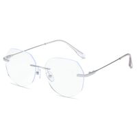 Metal rimless glasses with Blue ray cut KY5100尖