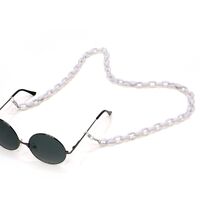 Acrylic non-slip matte chain, concave shape, for glasses and masks GB033