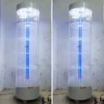 Стойка-витрина акриловая напольная вращающаяся для очков, оправ, футляров и аксессуаров 15005, размер 150 * 40 см