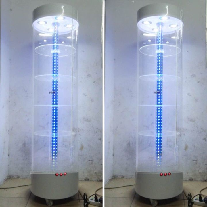 Acrylic floor rotating display stand for glasses, frames, cases and accessories 15005, size 150 * 40 cm