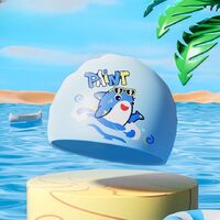 Silicone waterproof swimming cap for kids YK-YZW-GJ004-YU