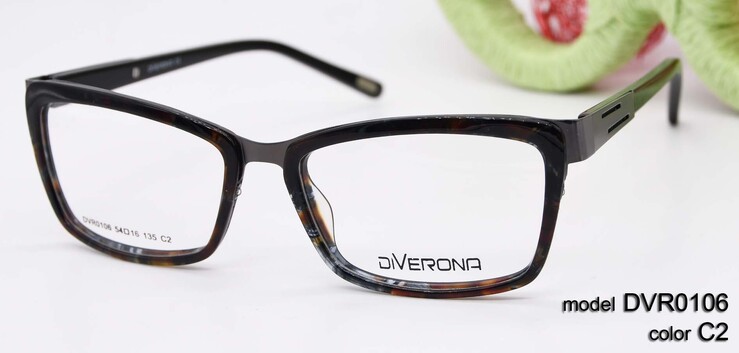Plastic frames for glasses acetate material DIVERONA DVR0106