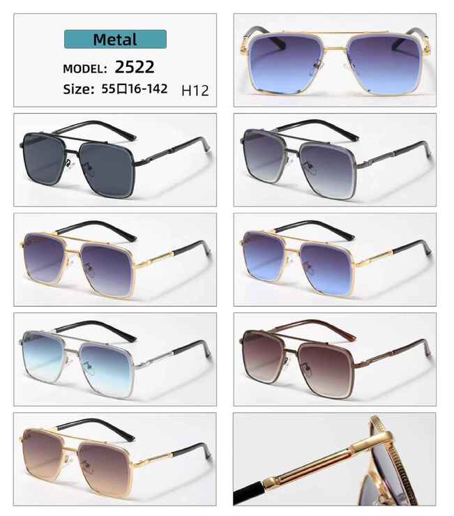 Polarized metal sunglasses H12 Matrix MT2522