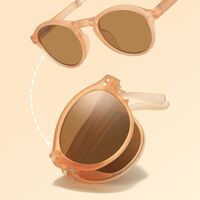 Sunglasses portable with case KY5105-3太阳镜