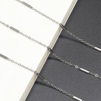 Steel-colored metal non-slip chain, for glasses and masks GS027