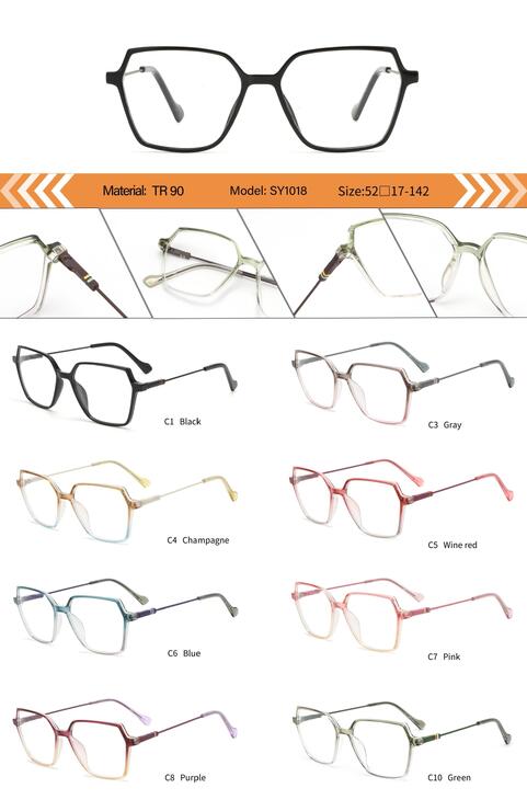 Оправа пластиковая из TR90 женская с флексом SY1018-DA