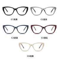Plastic cat-eye TR90 + metal frame for glasses with UV and Blue Ray Cut protection More LS209