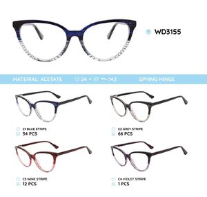 Plastic acetate eyeglasses frame for women WD3155