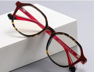 Студенческие очки в оптической оправе, двухцветные, модные, трансграничные пластиковая, материал TR-90+CA (флекс!) FOCUS FCS20213