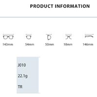 Металлические + TR90 очки с защитой от синего света Blue Block FENQI F010
