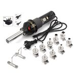 Фен строительный (термофен) с регулируемой температурой + 9 насадок 8018