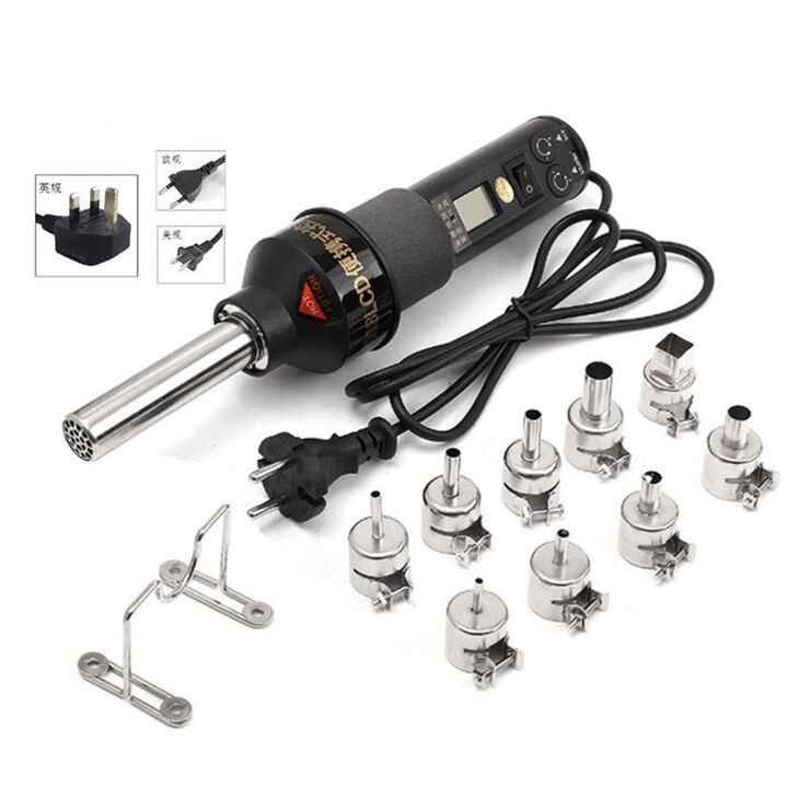 Dryer (thermofen) with adjustable temperature + 9 nozzles 8018