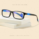 Очки из материала TR90 для чтения 51019 с защитой Blue ray cut, диоптрии от +1.00 до +4.00, РМЦ=62-64