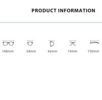 Очки гибридные, металл + TR90, с защитой от синего света Blue Block FENQI F2756