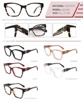 Plastic acetate frame with spring hinges LE2016-DA