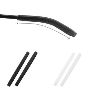 Silicone thickened glasses sleeves, length 80 (140) mm, hole 2.5*5 mm (price for a  pair)