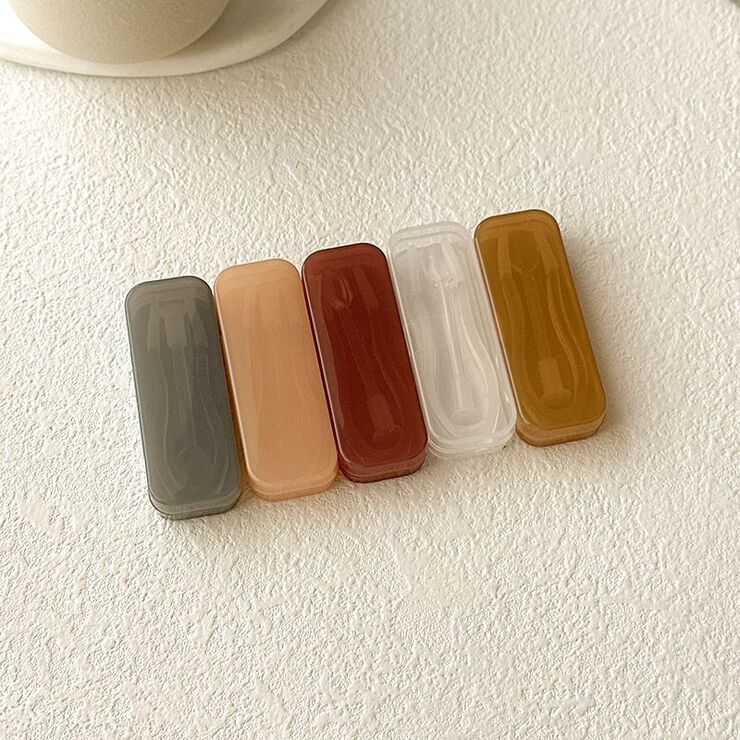 Мини-набор для мягких контактных линз - пинцет + присоска JM101镊子+棒套装