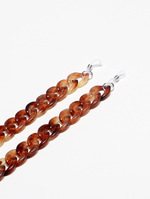 Fashion glasses chain with diamond form pearls GB136