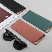 Футляр-чехол из натуральной кожи для очков с подкладкой из микрофибры ZY003