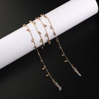 Metal non-slip chain, with gold beads, for glasses and masks GL935
