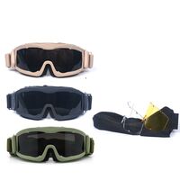 Safety shockproof tactical goggles +3 caps 军迷眼镜dxgs
