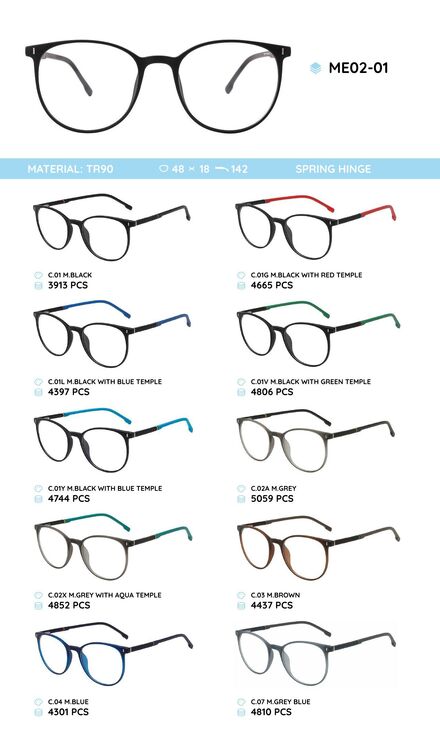 TR-90 plastic frames for glasses ME02-01